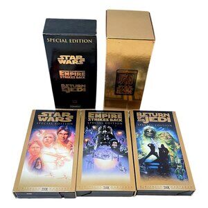 Star Wars Trilogy VHS Boxset Special Edition New Hope Empire Return Jedi 1997